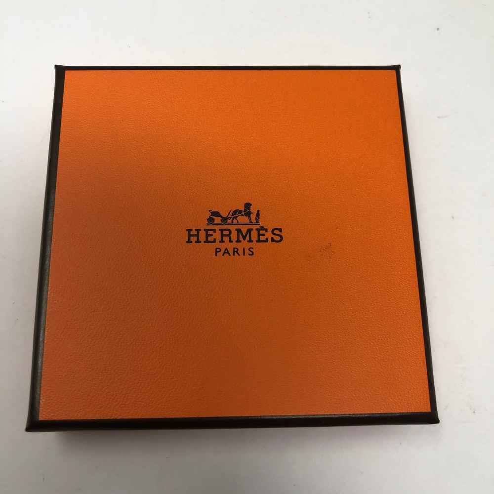 Hermes Jewelry Box Set Gift Shopping Orange Herringbone Dust Bag Care Booklets - Picture 3 of 11